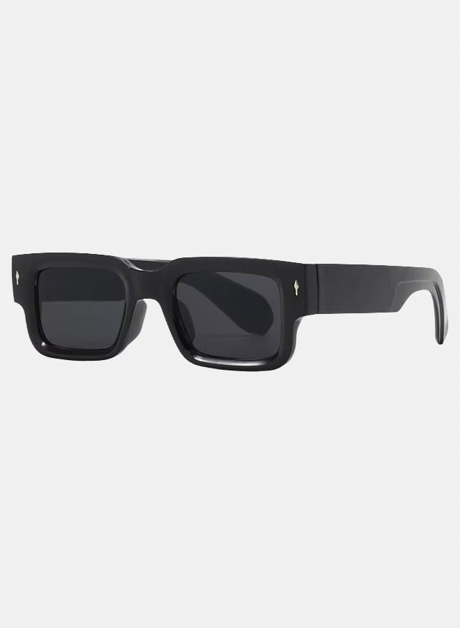 Seren Black Full Rim Square Sunglasses